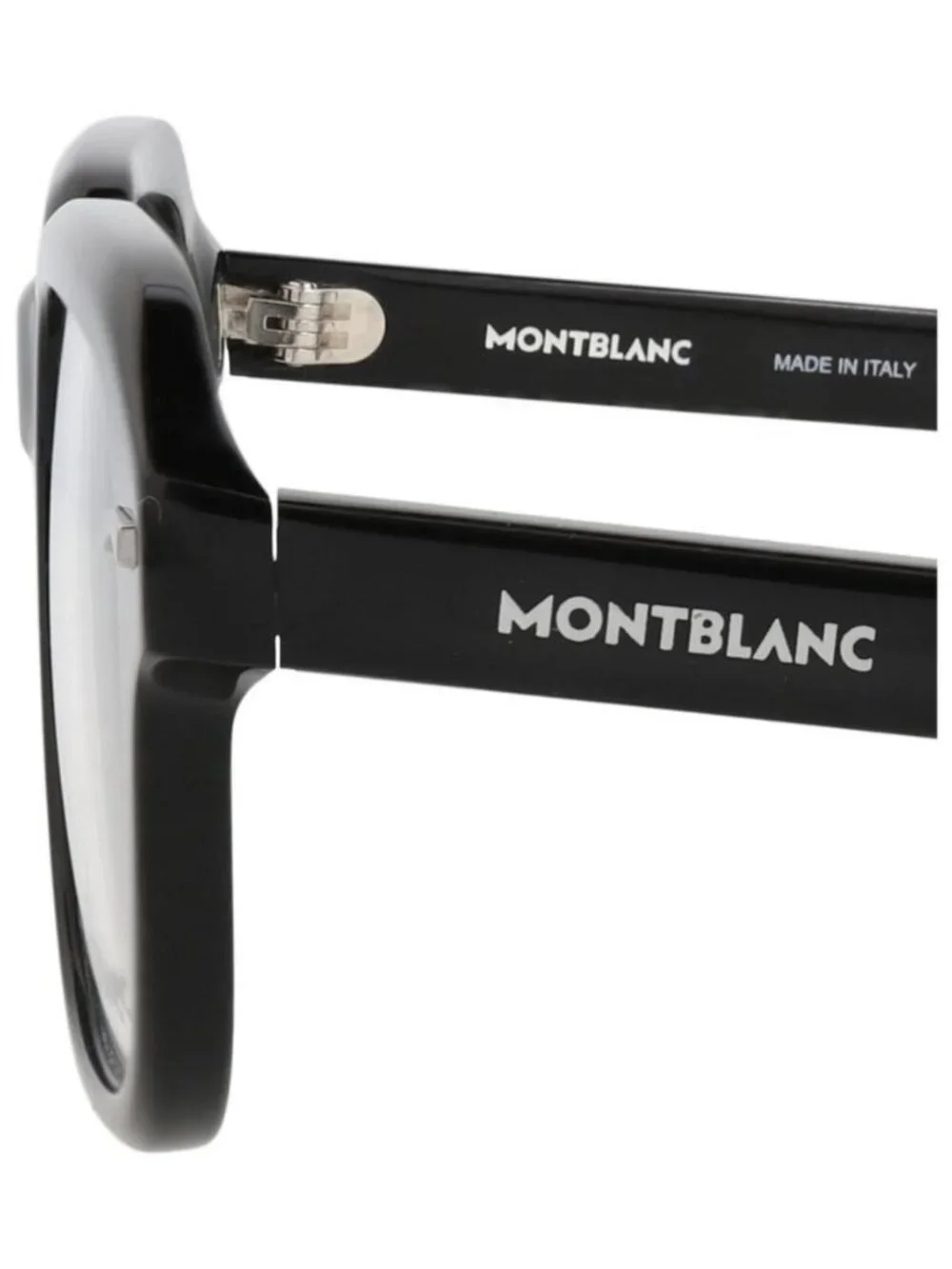 New Montblanc Mens Square/Rectangle Black Black Transparent Fashion Designer Eye